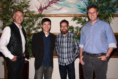 Os arquitetos Dalton Vidotti, Keiro Yamawaki, também presidente da AsBEA-PR, Cleverson Tramujas e Jeancarlo Versetti, também diretor de comunicação e marketing da AsBEA-PR