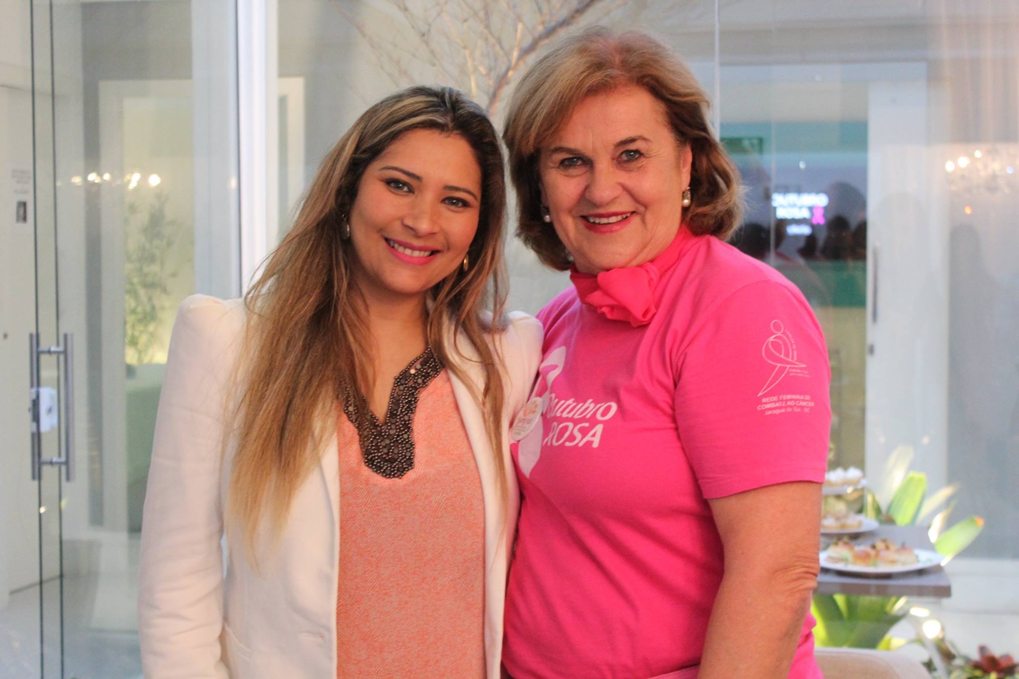 Daniele Florencio da Vitaclin e Tânia Gomez do Instito Humsol