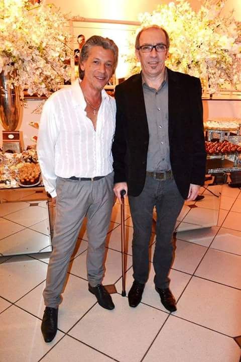 Curador Marcelo Vaz e o artista pl&aacute;stico Angelo Hasse (Divulga&ccedil;&atilde;o)