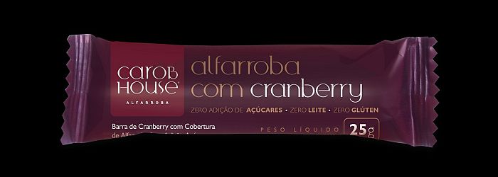 Barra de Alfarroba com Cranberry ser&aacute; apresentada durante evento internacional (Divulga&ccedil;&atilde;o/CarobHouse)