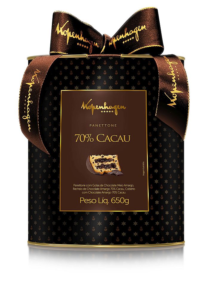 LAN&Ccedil;AMENTO - Panettone 70% Cacau &ndash; 650 G &ndash; Pre&ccedil;o sugerido: R$ 74,90 (Divulga&ccedil;&atilde;o)