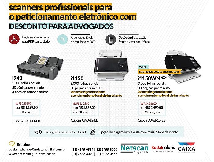  Promoção de junho apresenta três modelos com preços especiais para advogados