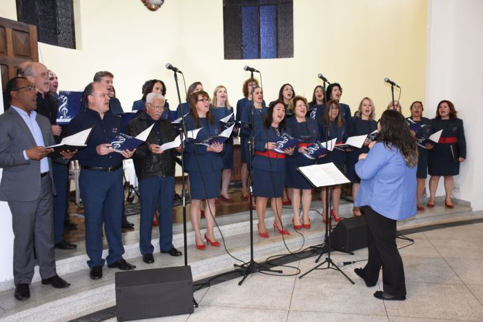 Coral da CAA e OAB teve prepara&ccedil;&atilde;o especial para a celebra&ccedil;&atilde;o - Foto: Bebel Ritzmann