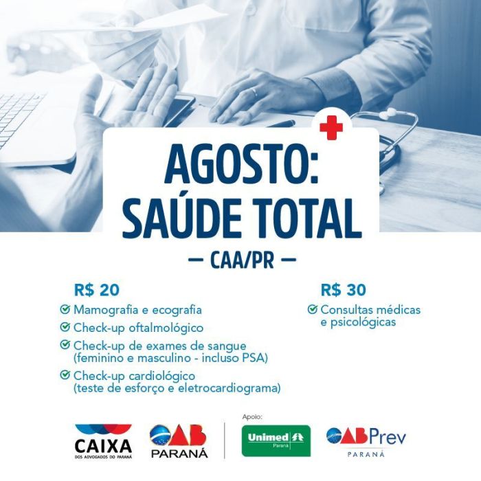 Projeto integra o programa Saúde em Foco da CAA/PR - Foto: Divulgação