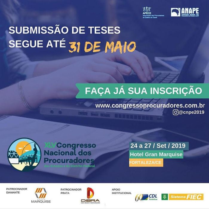 Prazo para inscrição de tese termina no dia 31 de maio. Foto: Divulgação Prazo para inscrição de tese termina no dia 31 de maio. Foto: Divulgação