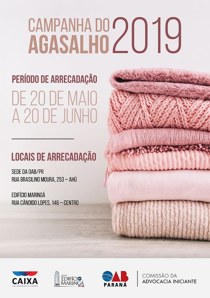  Doações devem ser entregues na sede da OAB Paraná ou no Edifício Maringá - Foto: Divulgação