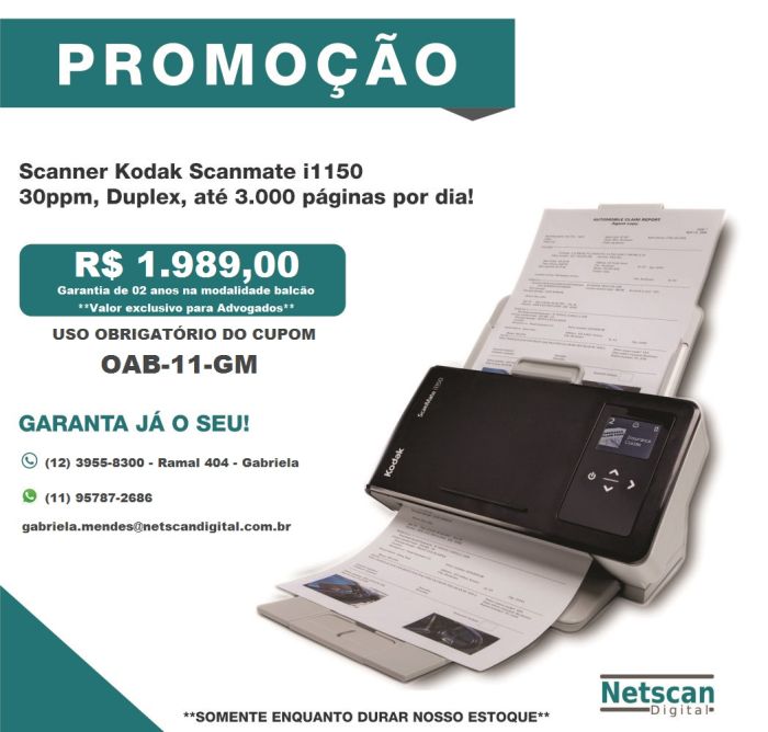 Compra e mais informações pelo site https://netscandigital.com - Foto: Divulgação Compra e mais informações pelo site https://netscandigital.com - Foto: Divulgação