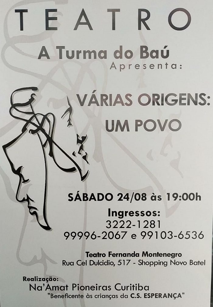 Peça será apresentada no sábado, às 19h - Foto: Divulgação Peça será apresentada no sábado, às 19h - Foto: Divulgação