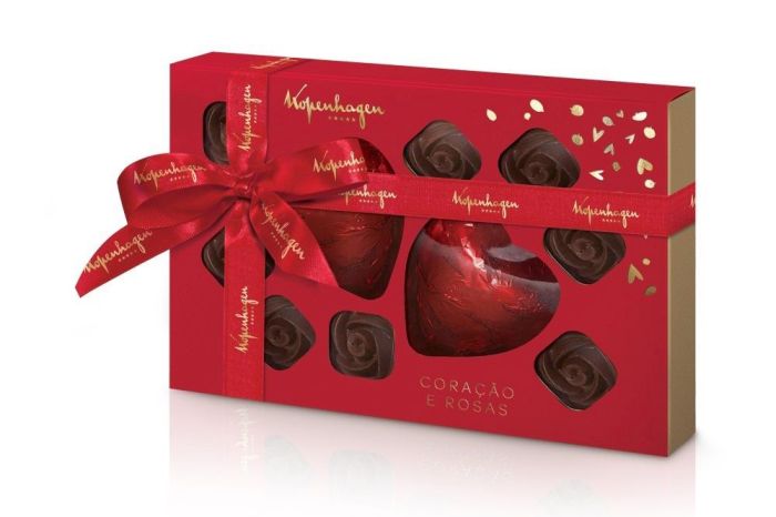 Coração e Rosas de Chocolate - Foto: Divulgação Coração e Rosas de Chocolate - Foto: Divulgação